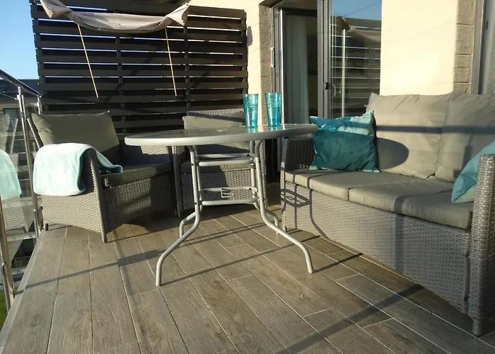 شقة Z Widokiem Na Morze - Turkusowy